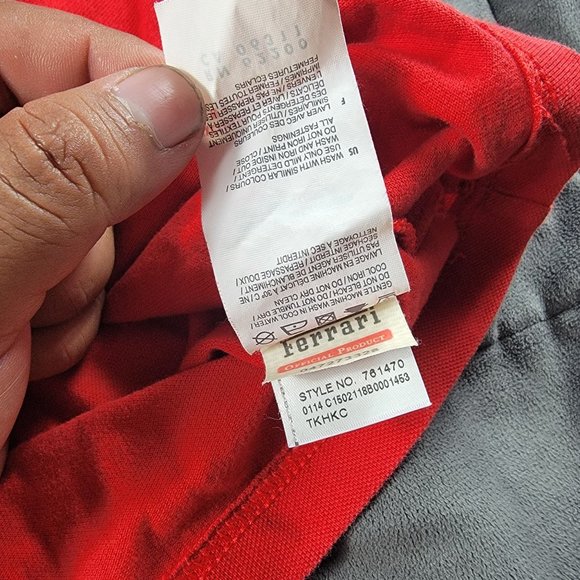 Puma Ferrari Shirt Mens XL Red Polo Scuderia Embroidered F1 Racing Short Sleeve - Picture 7 of 12